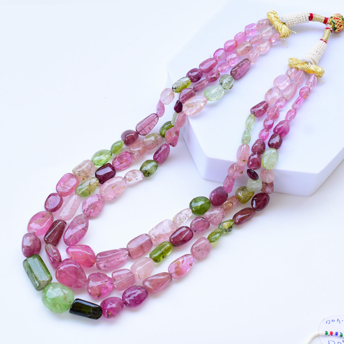 Multi Tourmaline Tumble Necklace