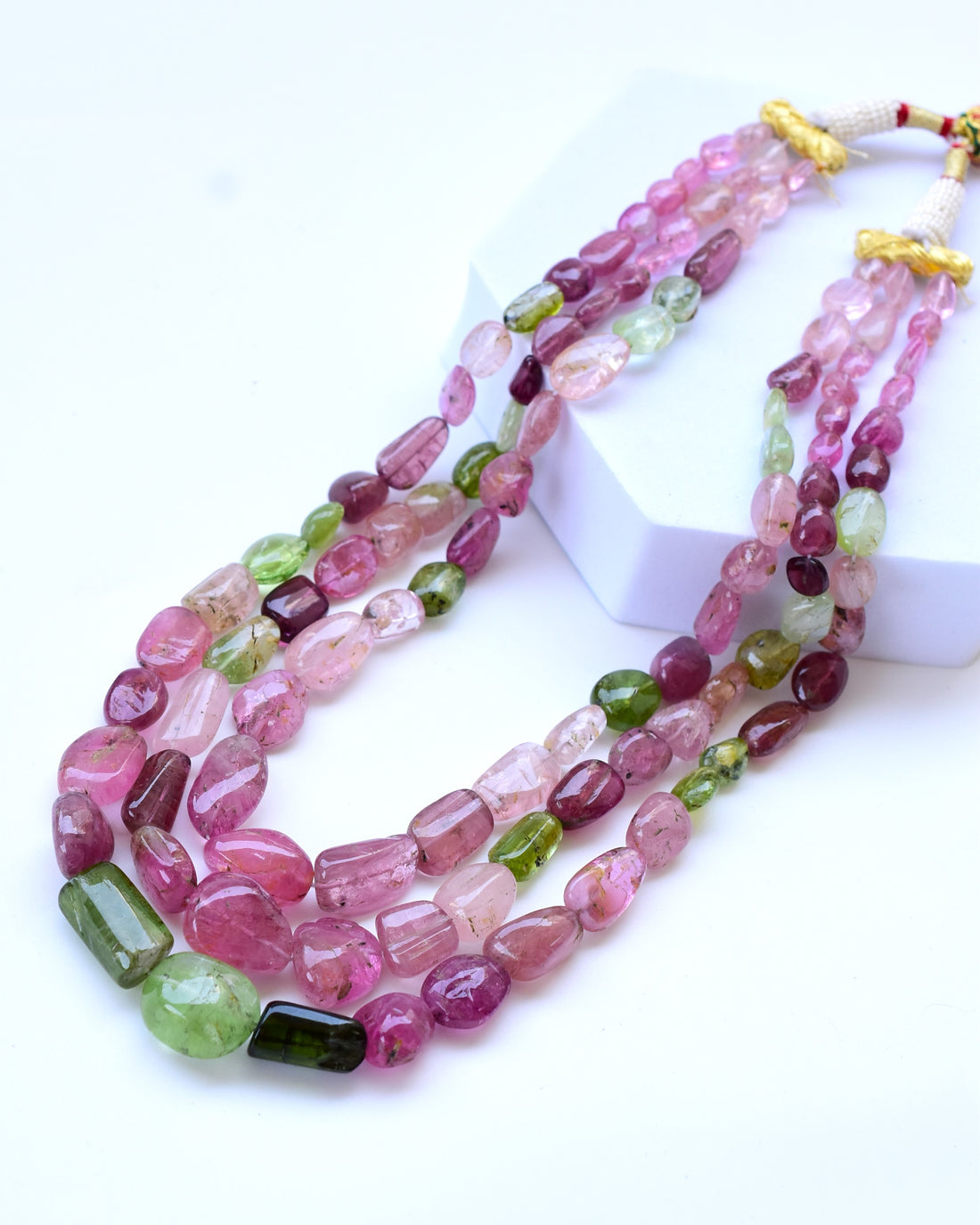 Multi Tourmaline Tumble Necklace