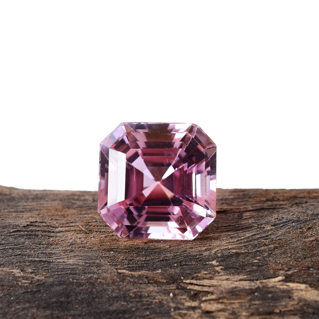 38.80 Ct. Fine Natural Kunzite Square Cut Gemstone