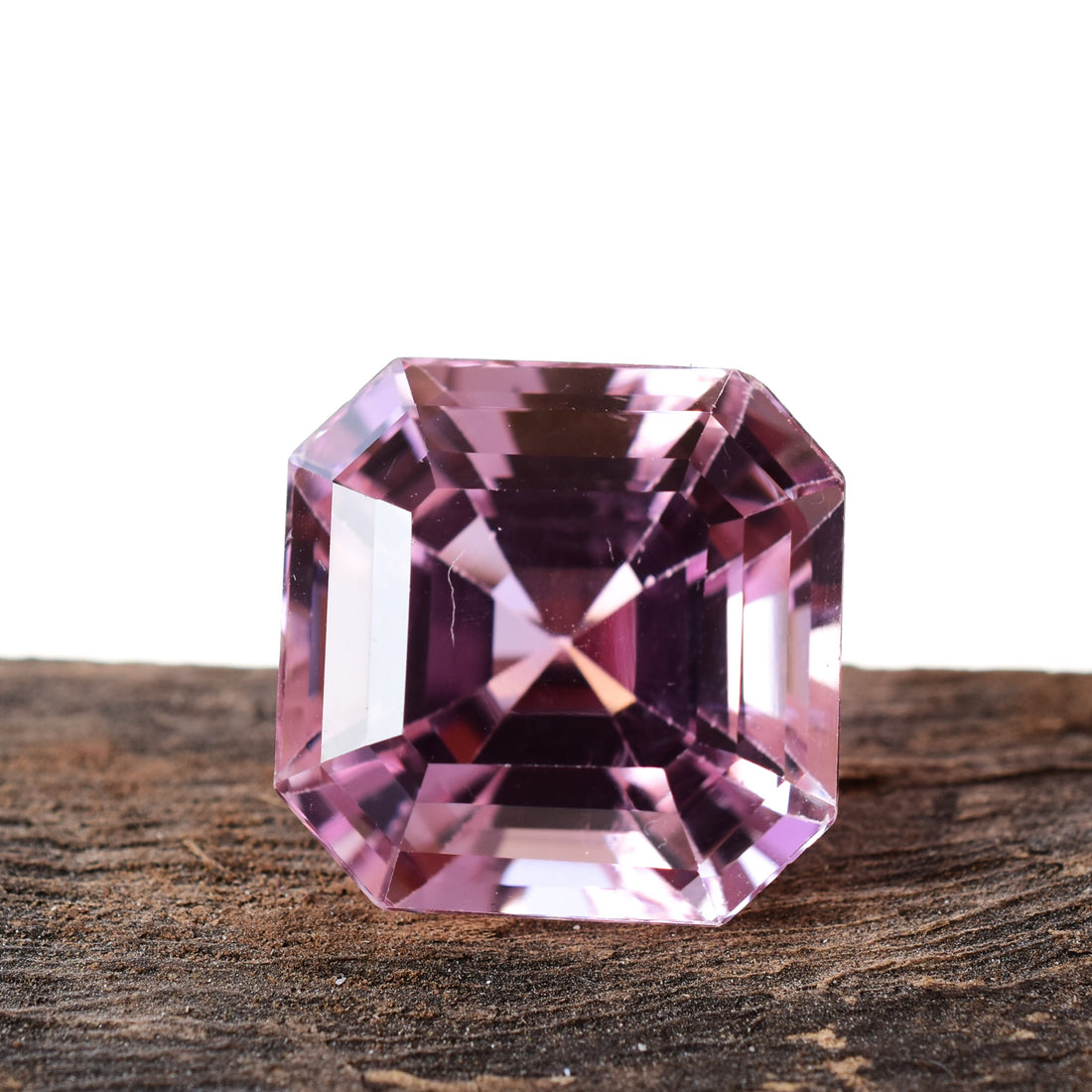 38.80 Ct. Fine Natural Kunzite Square Cut Gemstone