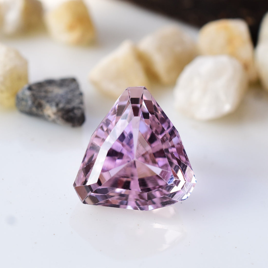 12.60 Ct. Eye Clean Kunzite Faceted Gem