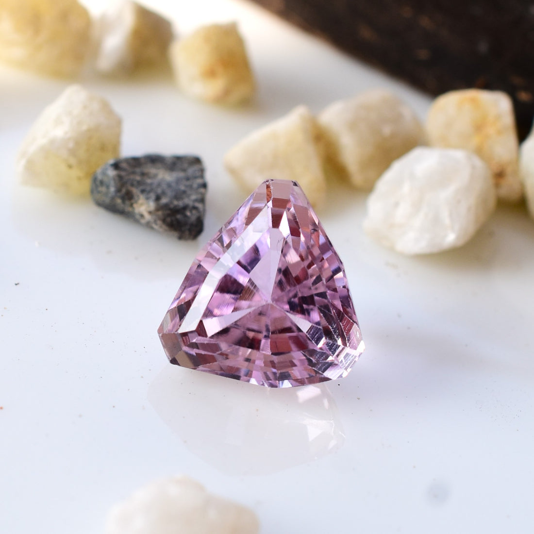 12.60 Ct. Eye Clean Kunzite Faceted Gem