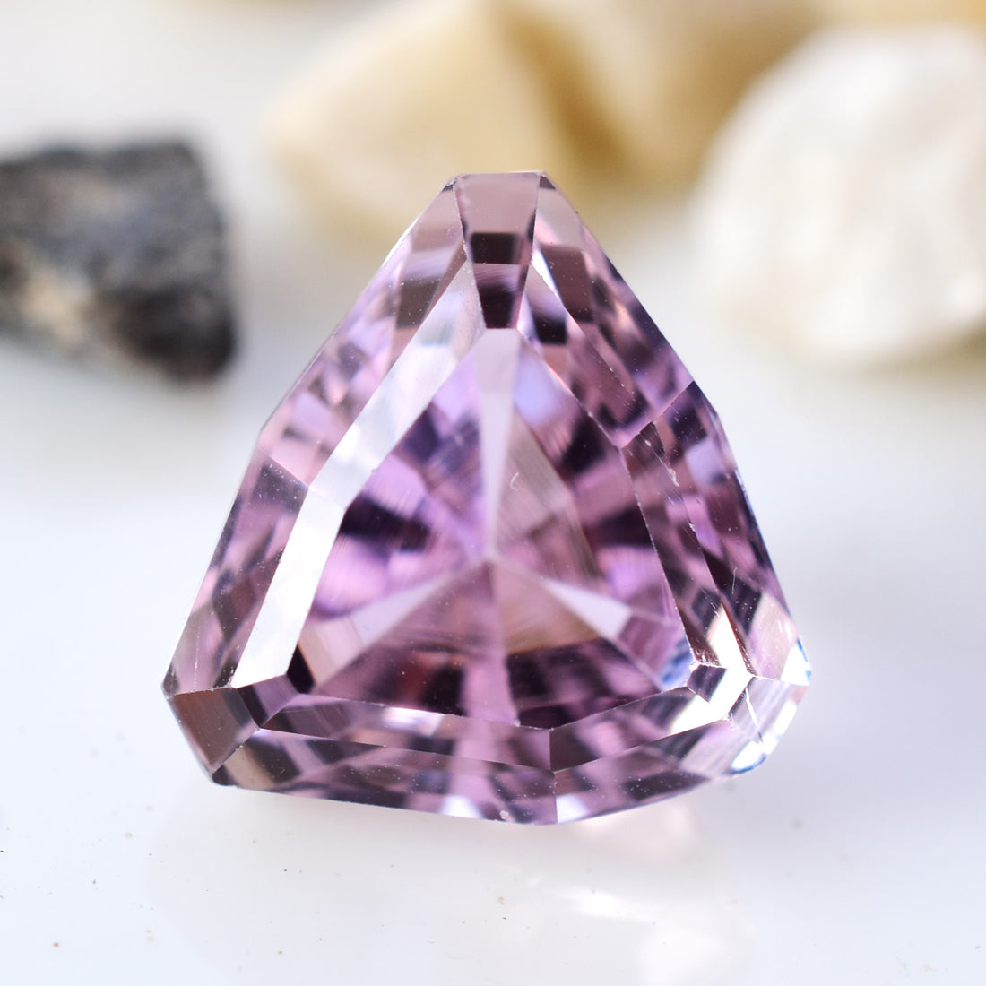 12.60 Ct. Eye Clean Kunzite Faceted Gem