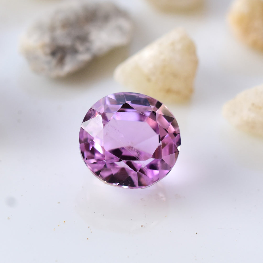 5.65 Ct AA Quality Kunzite Gem Round Facet