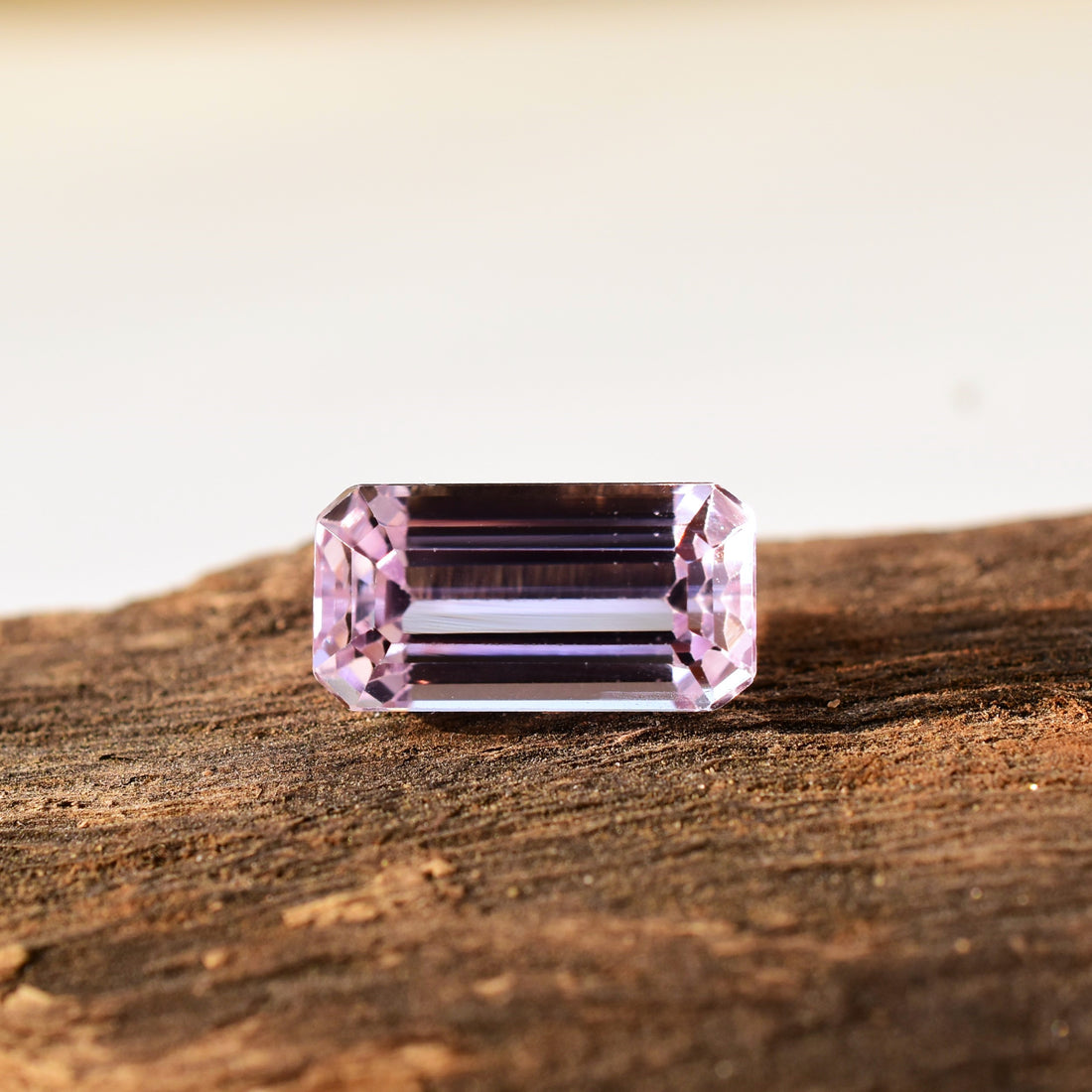 6.85 Ct. Natural Kunzite Emerald cut Stone