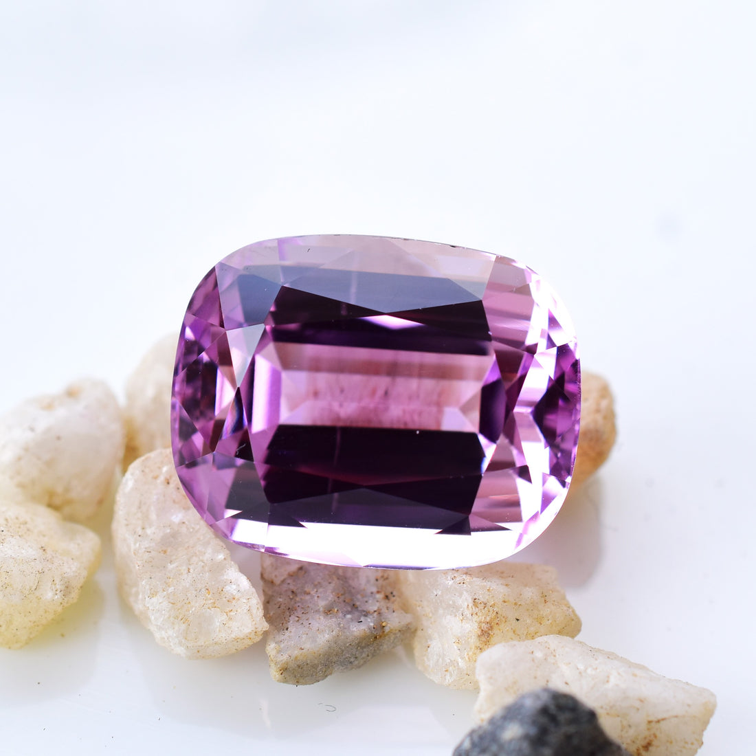 37.90 Ct. Gem Grade Natural Kunzite Cushion Cut Gemstone