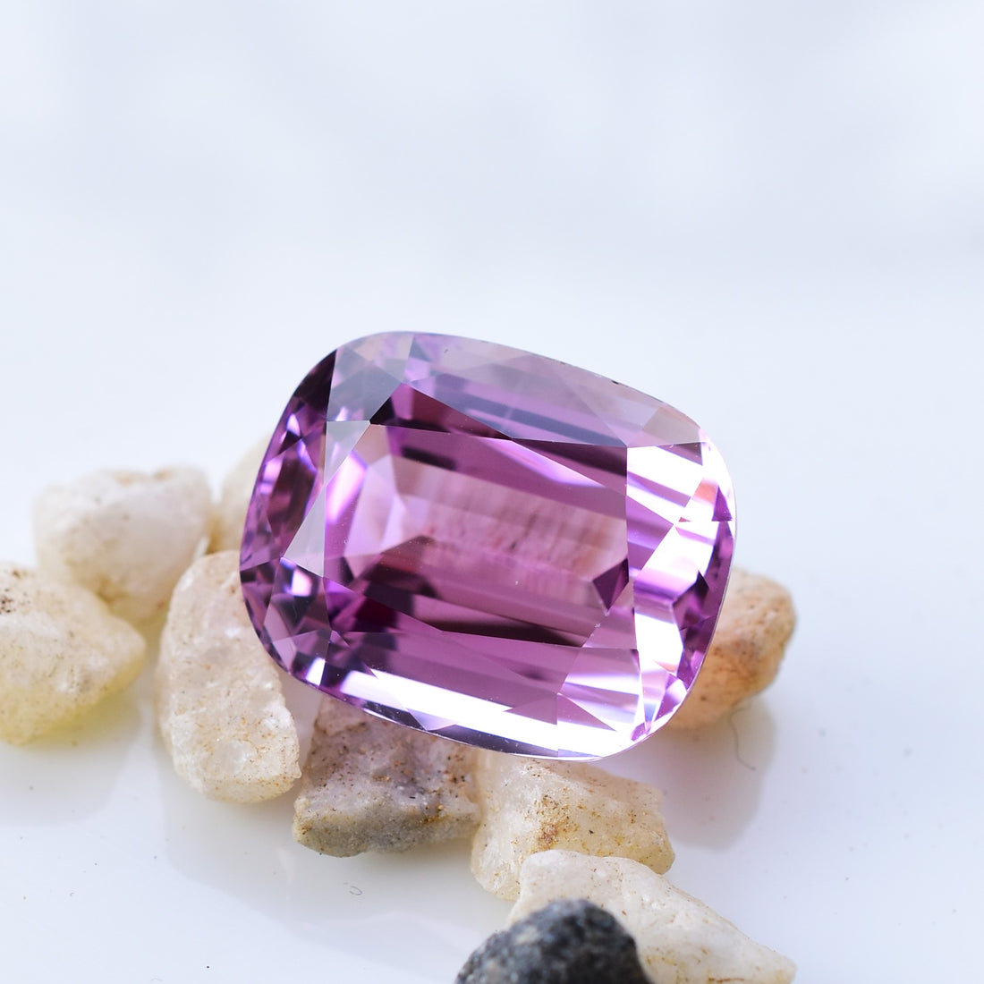 37.90 Ct. Gem Grade Natural Kunzite Cushion Cut Gemstone