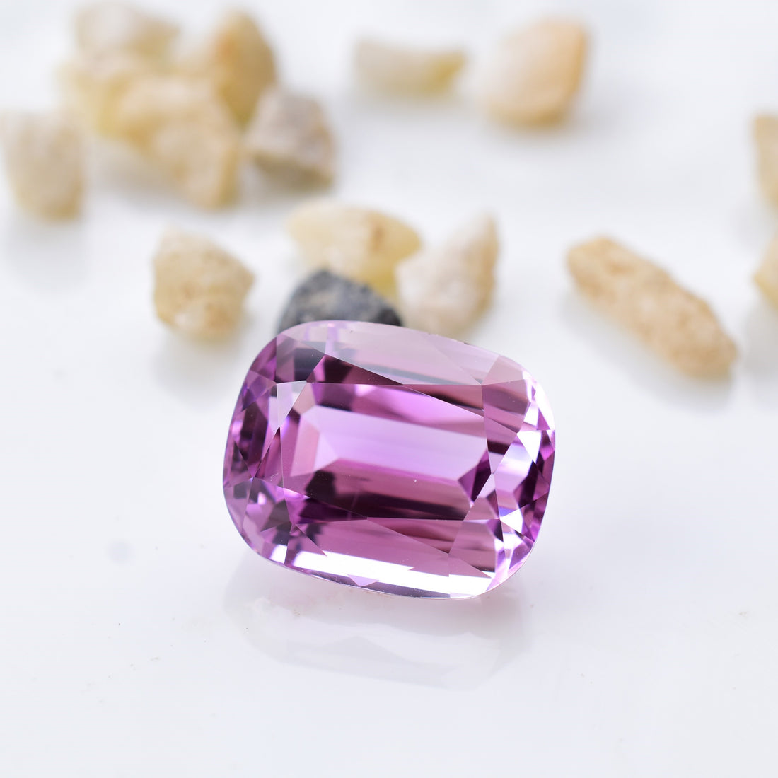 37.90 Ct. Gem Grade Natural Kunzite Cushion Cut Gemstone