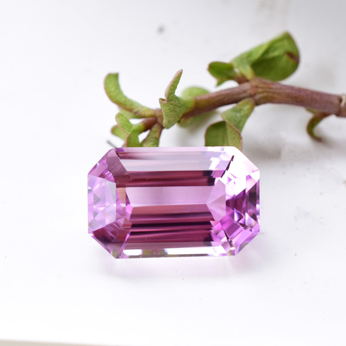 41.10 Ct. Gem Grade Kunzite Large Emerald Cut Gemstone