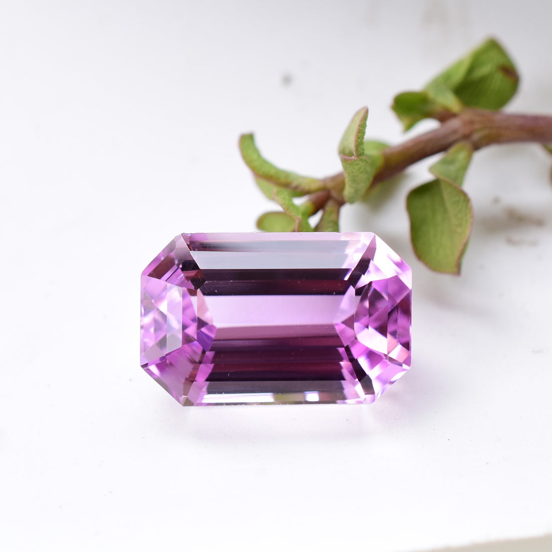 41.10 Ct. Gem Grade Kunzite Large Emerald Cut Gemstone