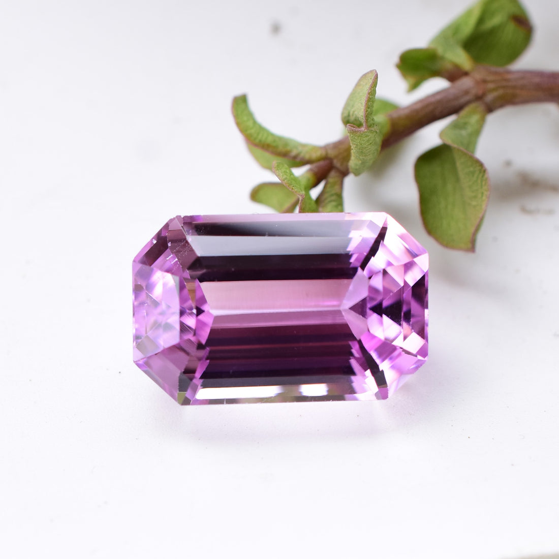 41.10 Ct. Gem Grade Kunzite Large Emerald Cut Gemstone